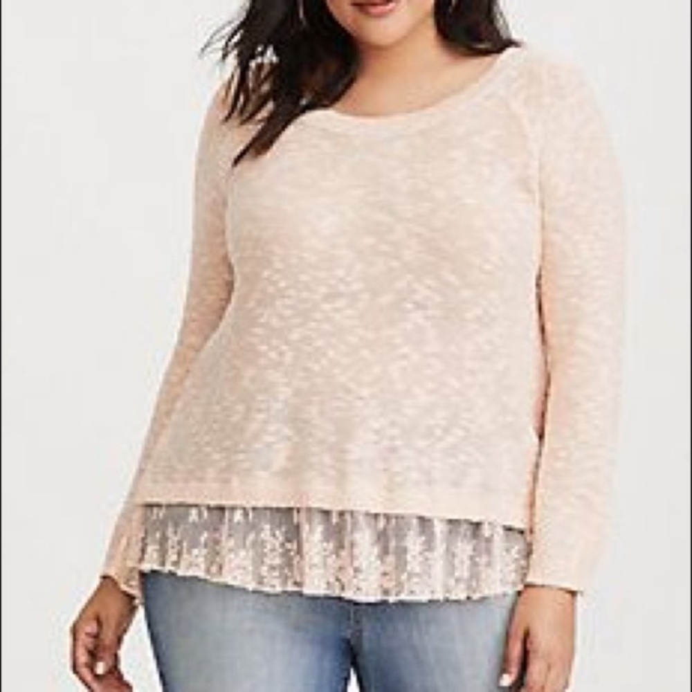ON HOLD Torrid size 4 split back sweater